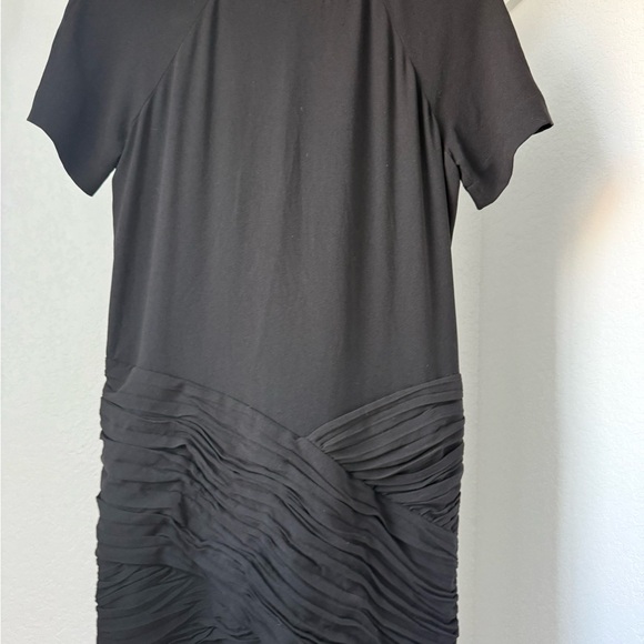 BCBG Maxazria Short Sleeve Little Black Dress, Black, Size Small - Picture 3 of 5